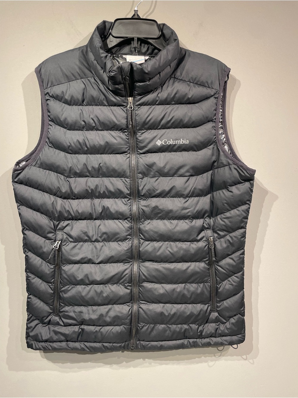 Columbia Black Quilted Packable Men's Vest Omni heat size L